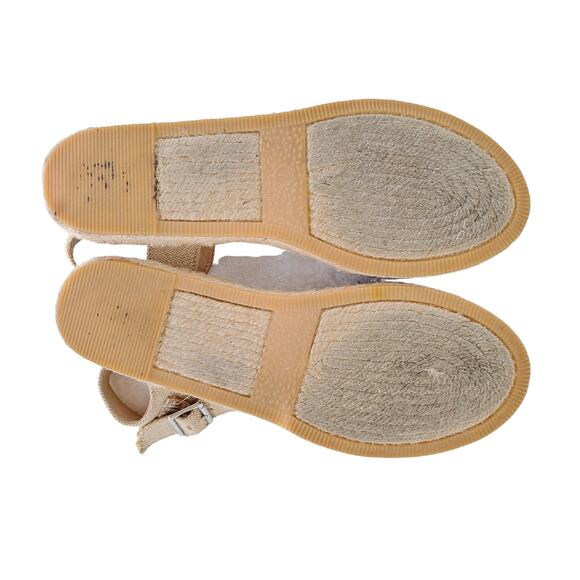 DV Dolce Vita Blue Suede Espadrille Sandals Flats Ankle Strap Size 7 - Picture 8 of 8